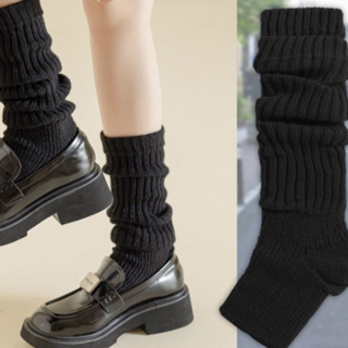 人魚朵朵 學院風針織襪套 踩腳襪套 喇叭襪套 袖套 保暖襪套 JK日系堆堆襪 過膝襪 泡泡襪 小腿襪套 長筒襪