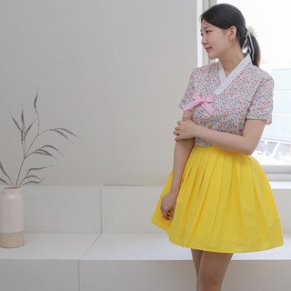 생활한복 철릭 덧치마 빅사이즈 스커트 미니 퓨전의상 허리치마