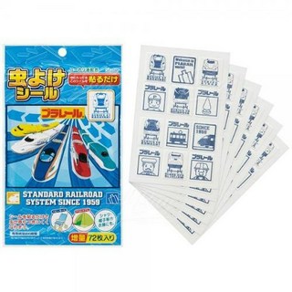 Skater 防蚊貼 日本製造 驅蚊貼片 卡通 防蚊貼片 巧虎 恐龍 多啦A夢 Kitty 和光堂 防蚊貼紙, 1個, 鐵道王國 / 8402