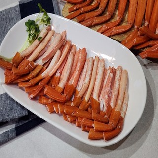 산지 직송 간편하게 먹는 홍게 다리살 1kg, 1개, 홍게 다리살 1kg(자숙후 500g)