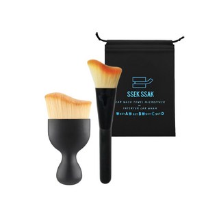 쓱싹 디테일링 먼지제거 브러쉬 2P, 2개, 혼합색상