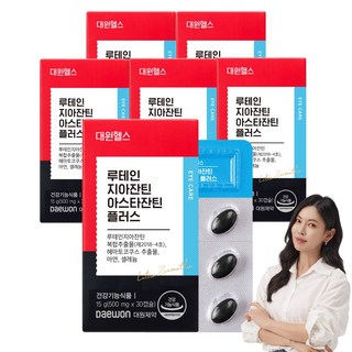 대원제약 대원헬스 루테인 지아잔틴 아스타잔틴 플러스 눈건강 토탈케어, 6개, 30정