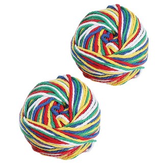 전통 오색실 일반 소(45g) 2개세트 굵은 실타래 불교용품, 1세트, 2입