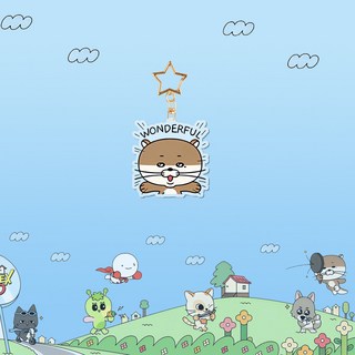 桃園出貨-BOYNEXTDOOR 卡通 衕款亞克力雙麵鑰匙扣掛件飾品, 7#, 1個