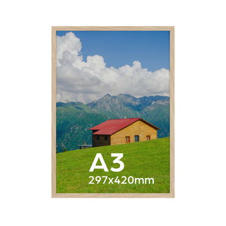 olivet 모노치 프레임 홈 인테리어 액자 PVC A3, 1개, 원목색