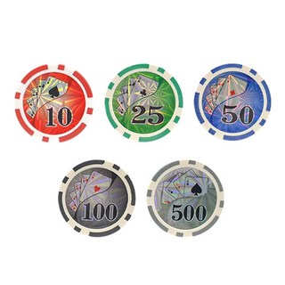 국제규격 프리미엄 숫자 카지노칩 보드게임, 숫자카지노칩B 1P- 레드(10), 1개