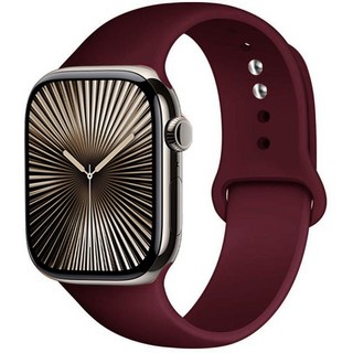 애플워치 호환 실리콘 원버튼 스포츠 스트랩 소프트 밴드 11 10 9 8 7 6 5 4 3 46mm 울트라1/2/3 se1/2/3, 체리, 1개