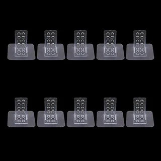 헤비 듀티 자체 접착식 선반 브래킷 10개 드릴 없이 벽걸이형 주방 욕실 캐비닛용 강력 홀더, 01 one size, 02 10pcs(1 set)