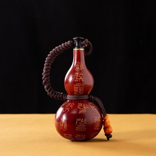龍虎山 五雷文昌 招財進寶 供壇酒葫蘆 擺飾, 二十四解E消zai供壇消zai葫蘆,一斤可裝溫水酒水, 1個