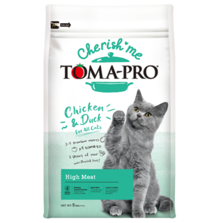 TOMA-PRO 優格 親親 全齡貓三種肉配方乾飼料 易消化蛋白質, 雞肉 + 火雞肉 + 鴨肉, 6kg, 1袋