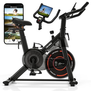 실내 자전거 운동기구 가정용 저소음 스핀 바이크 ZWIFT연동/조립간단/120분사용, 5년, 빨강, 520B