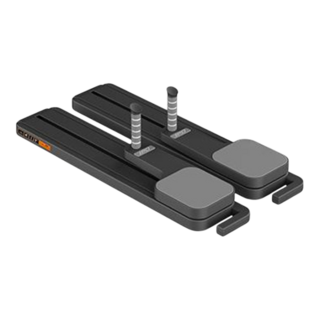 健身核心訓練健腹板健身器材，居家運動馬甲線訓練，多功能伏地挺身器, 亞光黑, 1個