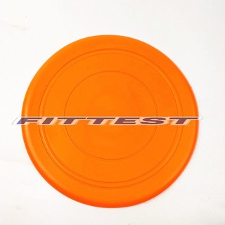 Fittest 飛盤 安全矽膠遊戲飛盤 體能訓練飛盤，戶外休閒運動首選，安全耐用，親子互動最佳玩具, 橙, 1個