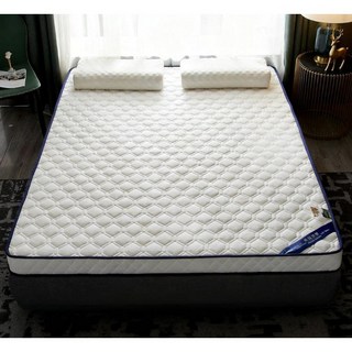 乳膠床墊鋪底家用雙人加厚學生宿捨單人榻榻米海綿床墊可折疊鋪底 學生床墊 學生宿捨單人床墊雙人床墊 出租屋床墊, 抗菌款-波浪-諳灰色[10cm],150*200cm[標準雙人]