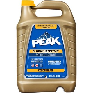 PEAK Global Lifetime Concentrate 부동액 및 냉각수 모든 차량용 1갤런, 1개