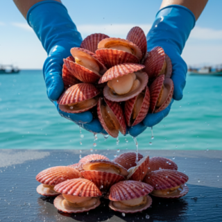 통영 제철 캠핑 홍가리비 비단가리비 세척 가리비, 1개, 5kg