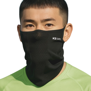 K2 세이프티 쿨핏 자외선차단 마스크, 블랙, 1개