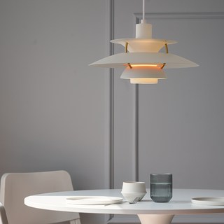 {아토조명} 루이스 폴센 PH5 펜던트 조명 북유럽 인테리어 식탁등, LED 하이크림벌브 20W [전구색/노란불빛]