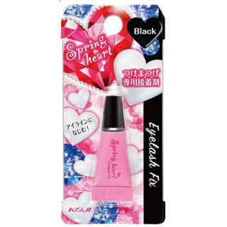 KOJI Spring heart 黑色假睫毛專用膠，持久快乾，自然深邃眼妝，打造迷人電眼, 1個, Black