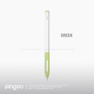 PingGO Pencil 2代/Pro 半透明造型筆套 防刮 防滑 支援 雙擊 磁吸充電, 薄荷綠半透明筆套, 1個