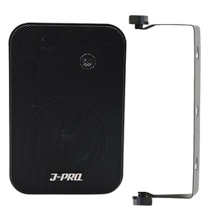 J-PRO PRO-80 80W 4인치 매장용스피커 카페스피커 매장 벽걸이 업소용 패시브 스피커 브라켓포함 1개, 블랙