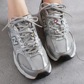 큐빅하트 6p세트 슈즈참 신꾸 운동화 신발꾸미기 클립형 파츠