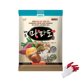 대유 마파도 3kg 대용량 마늘 양파 기비 추비 감자 고구마 밭장만 구근작물비료 토양개량, 1개