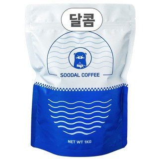 수달리커피 고소한 달콤 블렌드 커피 원두, 1개, 1kg, 홀빈(분쇄안함)