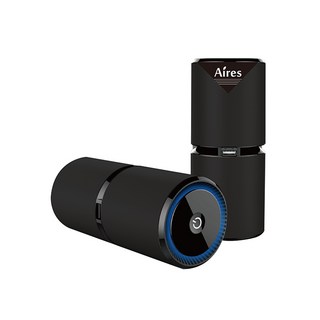 Aires 艾瑞斯 負離子空氣清淨器 車用空氣清淨機 輕巧便攜 除異味, 黑色 (Black), GT-A12B