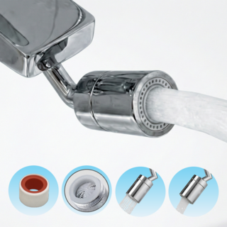 자파믹스 720도 만능 수도꼭지 각도조절 회전 수전 워터탭, 1개