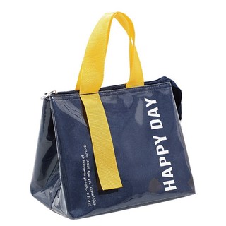 MUSI - 手提拉鍊野餐午餐包/保冷露營餐袋, 防水保溫便當袋-藏青, 1個