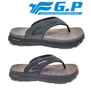 GP 新款足弓氣墊運動拖鞋 夾腳拖鞋 人字拖 防水防滑橡膠底 居家拖鞋 男生C30 9353, 黑色,40號