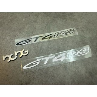 Porsche 保時捷 718 Cayman GT4RS GT4 RS 車身貼 車標貼 汽車裝飾貼, 1個, 白色