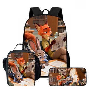 Zootopia 2 瘋狂動物城學生書包 - 簡約舒適雙肩背包, 3PCZA2025