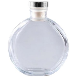 永生花浮游花玻璃罐：透明裝飾花瓶，擴香兩用，提升居家品味【JJ0656】, 02.銀蓋