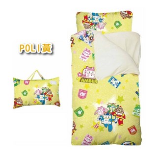 兒童睡袋 幼兒園適用 冰雪奇緣 復仇者聯 麥坤 米奇 小小兵 小熊維尼 波力黃色, 波力黃色【超過1個,請下賣家宅配】,鋪棉款