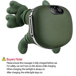 바이오닉 핑거 목 어깨 마사지기 무선 경추 승모근 4D 주무름 등 손 숄 브러시리스 모터, 01 Green With Box