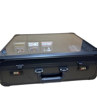 球星卡收納盒 寶可夢PTCG卡磚 遊戲王卡牌 PSA評級卡櫃 整理箱, 1個, I2#85*10MM槽【75-130PT卡】D24卡位-內箱32*21*16CM