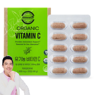네추럴라이즈 유기농 비타민 C 48g, 30정, 1개