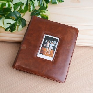 現貨24H 超大容量 鏤空相冊 相簿 相冊 拍立得相冊 拍立得相簿 拍立得收納 EVO相紙 相片收納 小卡收納, 棕色