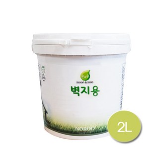 노루페인트 순앤수 곰팡이방지 벽지용페인트 2L 계란광, 소프트화이트, 1개