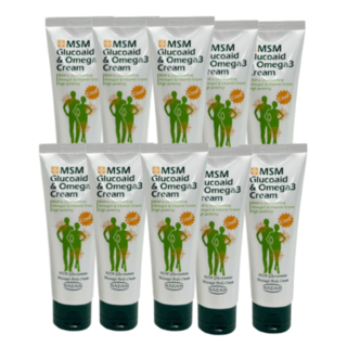 (마켓정감)글루코사민 크림 관절 근육통 어깨 손목 무릎 허리 근육 이완 테니스 골프 엘보우 엘보 웜업 바르는 파스 스포츠 마사지 크림 겔 천 백년초 오메가3 멘톨, 10개