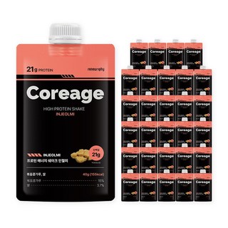 코어리지 프로틴 에너지 쉐이크 단백질 인절미맛, 30개, 40g