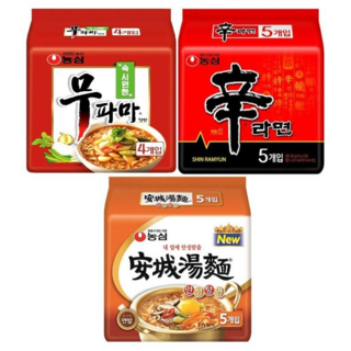 무파마탕면(4입)+신라면(5입)+안성탕면(5입), 3세트