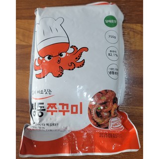 딩동쭈꾸미 500g 쭈꾸미볶음 덜매운맛 매운맛, 750g, 1개
