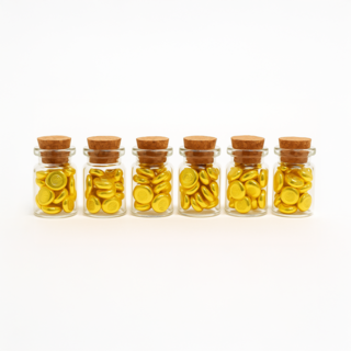 24K 순금 1g 99.9% 3대검인 태극마크 금자마크 홀마크 골드바 금테크 콩금 콩알금 쥐똥금 주물금 금투자 + 유리병(코르크마개)