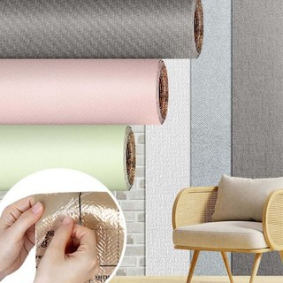 2.5M 부분도배 실크 스티커 접착식 풀바른 꾸미기 재료 벽면 거실벽지, 크레파펠라인1Mx2.5M 카키브라운