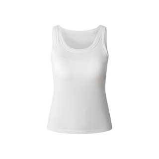 【OniWear】固定杯吊帶螺紋含胸墊修身背心 上薄下厚無袖小可愛