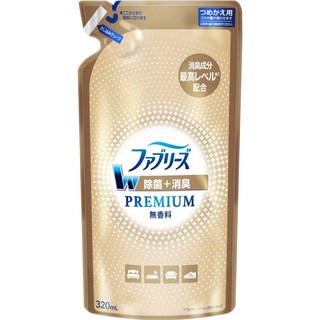 ファブリーズ Febreze W除菌 消臭PREMIUM無香料補充包320mL - 衣物除臭/除菌/消臭, 1個, 320ml