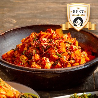 [곁애김치] 국내산 깍두기 해썹 인증, 1개, 2kg